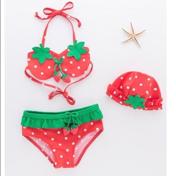 Baby girl 2 piece bathing suits - Picture 5 of 8